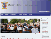 Tablet Screenshot of musikverein-leopoldau.com